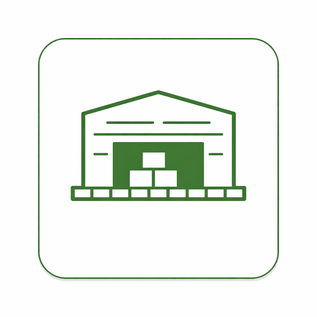 Icono de seguro de impago de alquiler para nave industrial